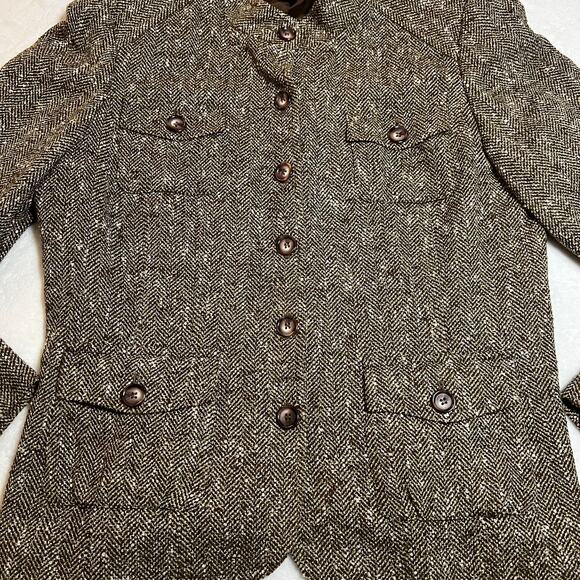 Alfani Tweed Button Up Blazer Jacket Size 12 Office Career Preppy Minimalist - Picture 5 of 8